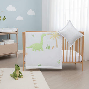 Edredon Cuna Cary Dino Brach 3 Piezas Verde