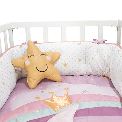 Almohada de cuna de niña para cama de bebé, ropa de cama de