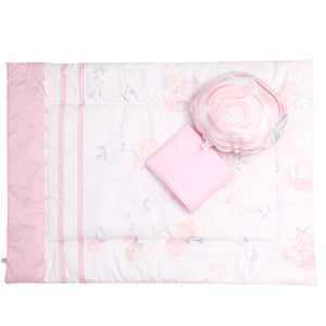 Edredon 70x100 cm Rose Cary 3 Piezas Rosa - Cary Bebé - 43ECVROSE -