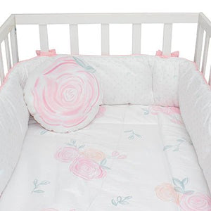 Juego de Cuna Cary bebé Rose 4 Piezas Rosa - Cary Bebé - 53ROSE -