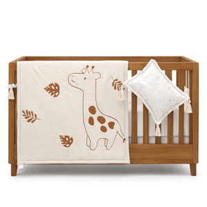 Edredón para Cuna 3 Piezas 100% Algodón Jirafa Natural | Cary