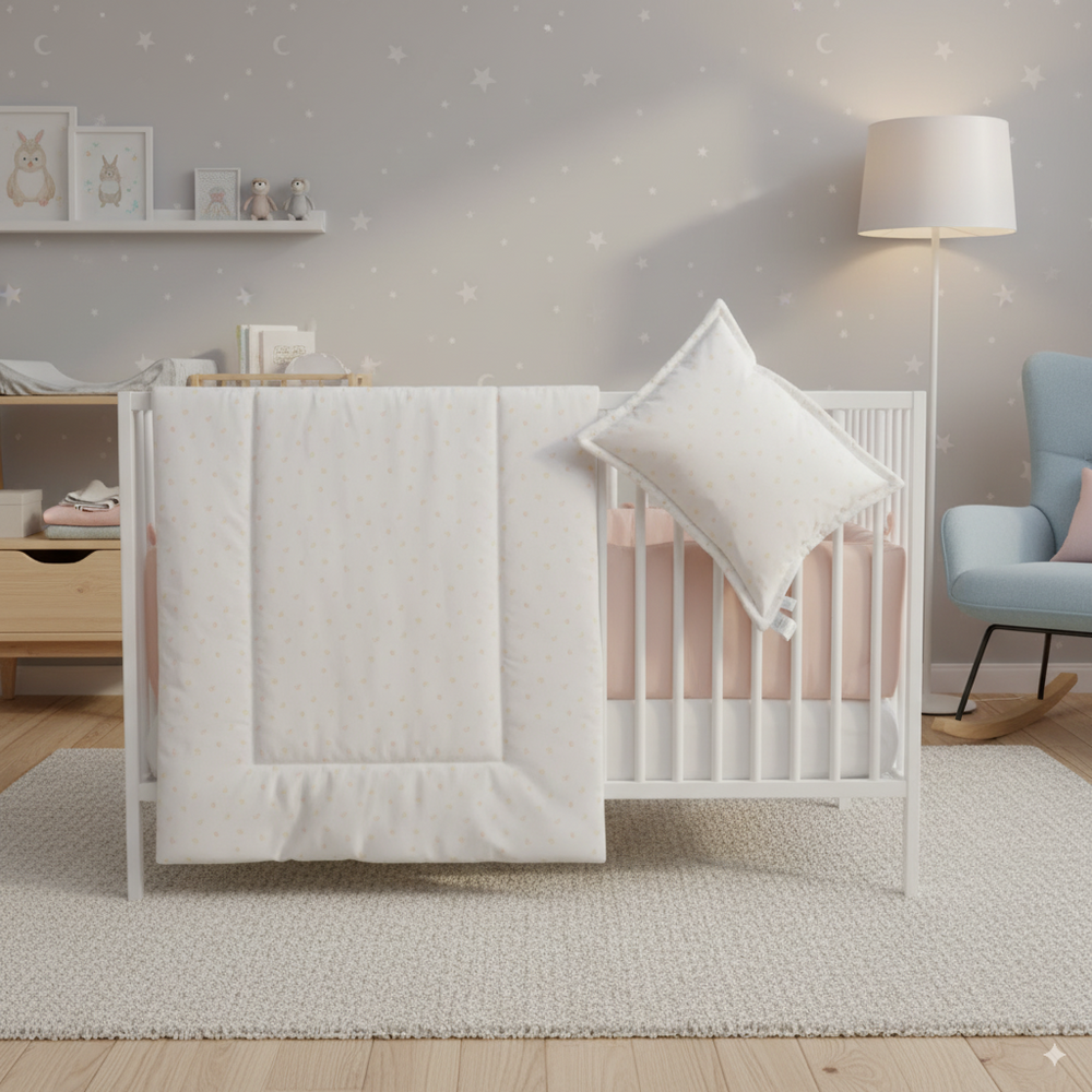 Juego de Cuna Cary Flora 4 piezas Rosa