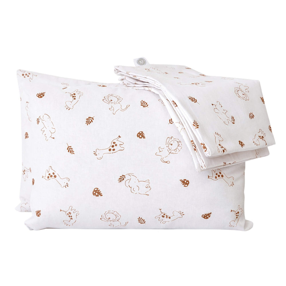 Pack Almohada Jirafa natural 100% Algodón Cary 2 Piezas 25x30 cm Suave y Fresca