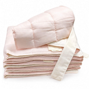 Bumper Protector Cuna Flat Captinado Soft pink&Ivory Cary