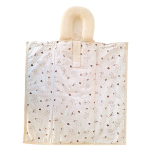 Cambiador para Bebé Impermeable 58x58 cm con Almohada Jirafa natural – Algodón y Microfibra - Cary Bebé - 04CAMJIFN - Cambiador