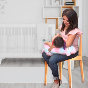 Cojín Multifuncional Cary Unicornio | Apoyo para Bebé + Lactancia (30×35×12 cm)