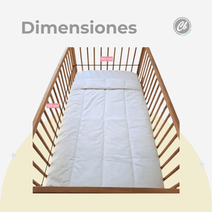 Duvet para Cuna 70x130 cm – Percal Algodon Suave y Relleno Delcrón - Cary Bebé - RDVPERCUNBL - Edredon