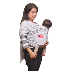 Fular Rebozo Soft Jersey 4.5 metros Gris Jaspe - Cary Bebé - 204GO - Fular