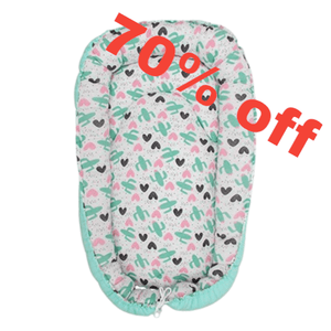 Nido Cama para bebe Cary Baby Cactus Rosa/Menta - Cary Bebé - BBNCACT - Nido