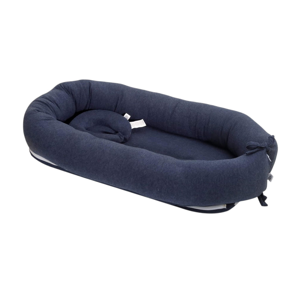 Nido Cama Colecho 3 en 1 para Bebé de Tela Jersey Algodón Azul – Cary Bebé