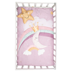Edredon para Cuna Cary bebé Princesa Luna Lila 4 piezas - Cary Bebé - 33PRLUN - 