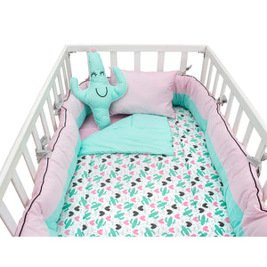 Juego de Cuna Cary Baby Cactus | Telas Suaves y Diseño - Cary Bebé - 51CACT - Juego de Cuna