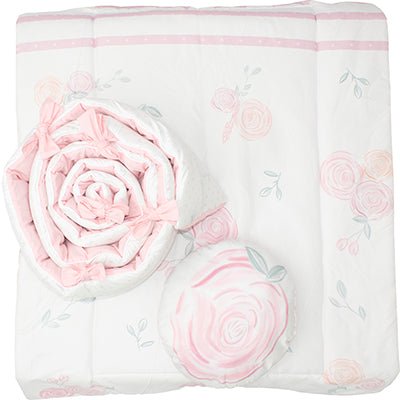 Juego de Cuna Cary bebé Rose 4 Piezas Rosa - Cary Bebé - 53ROSE - 