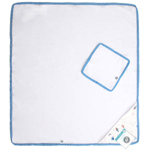 Toalla de Baño Cary Astronauta 80x95 cm Blanco - Cary Bebé - 92ASTBL - 