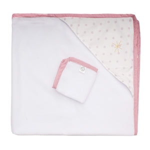 Toalla de Baño Cary Princesa Luna 80x95 cm Blanco - Cary Bebé - 92PRLUNBL - 