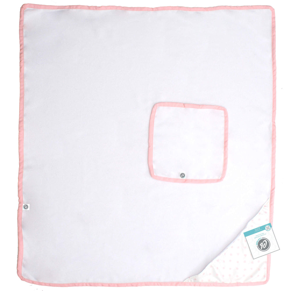 Toalla de Baño Cary Rose 80x95 cm Blanco - Cary Bebé - 92ROSEBL - 