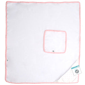 Toalla de Baño Cary Rose 80x95 cm Blanco - Cary Bebé - 92ROSEBL - 